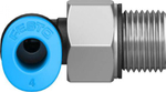 QSML-M7-4-100 Угловой штуцер с цанговым зажимом и резьбой
