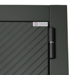 Стальная дверь "Санторини" с зеркалом (биометрический замок).