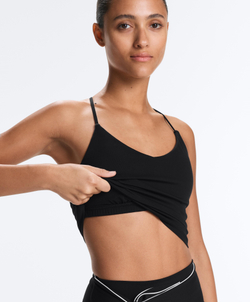 Oysho Топ Comfortlux с регулируемыми бретелями, черный