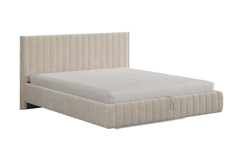 Кровать с подъемным механизмом Твикс 160х200 см (галька (велюр)), (графит (велюр)), (крем (велюр)), (латте (велюр))