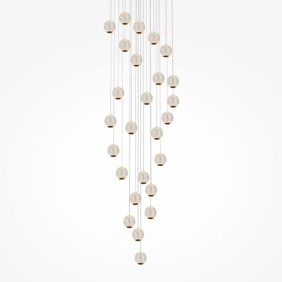 Подвесная светодиодная люстра Maytoni Sapphire MOD293PL-L140BS3K