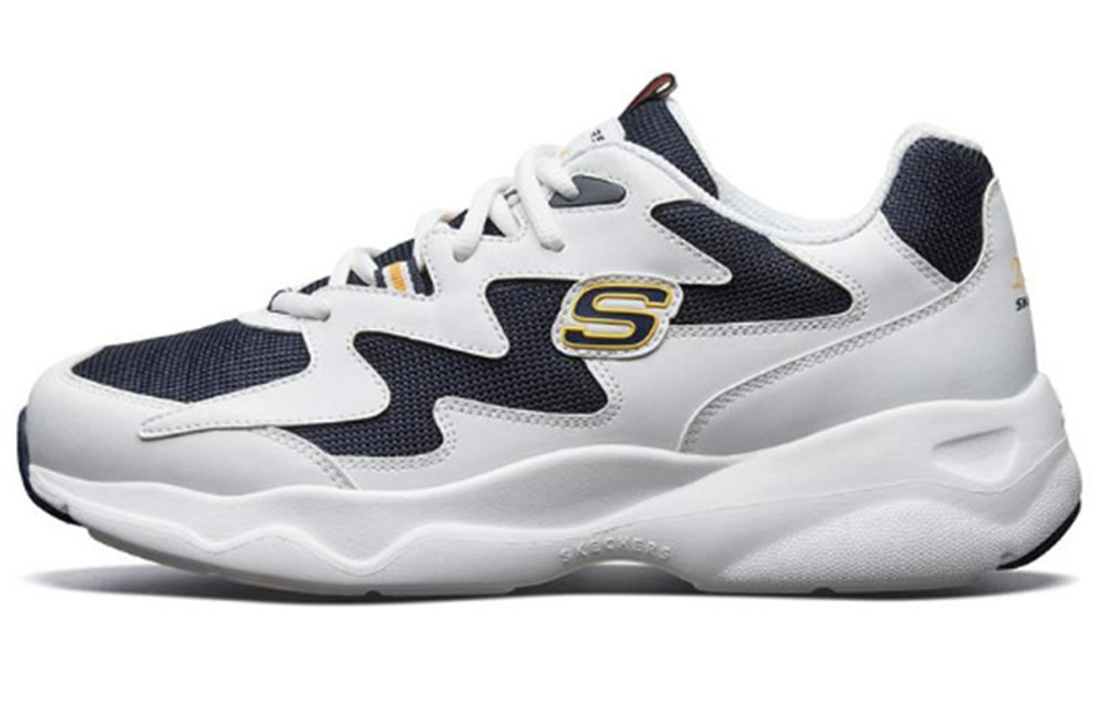 Skechers D"Lites Airy Low Running Shoes White/Blue