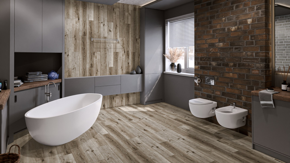 LVT-плитка Damy Floor 1508-1-LVT Дуб Лофт