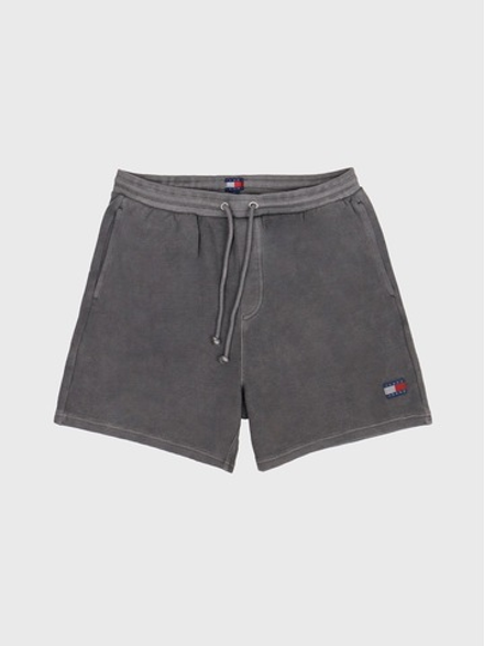 Шорты Tommy Jeans Waffled Beach Garment Dyed Black