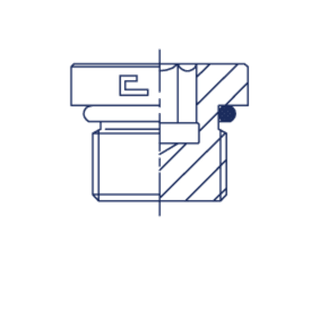 Заглушка VH (Ш) UNF 1/2 (o-ring)