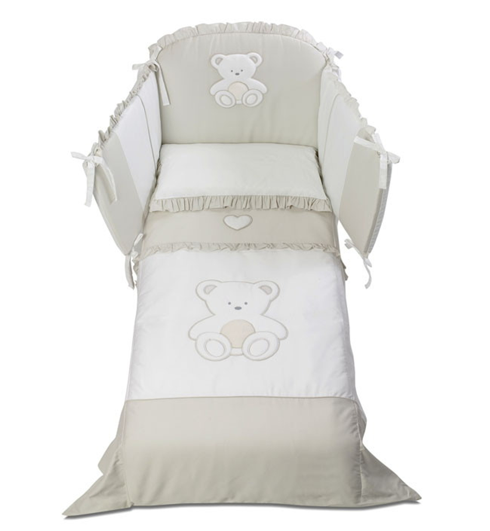 Комплект белья из 5-и предметов Italbaby Peluche крем