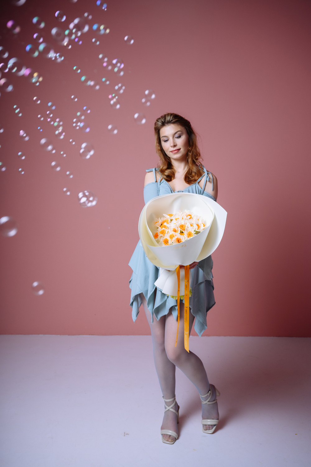 Букет Персик в сливках