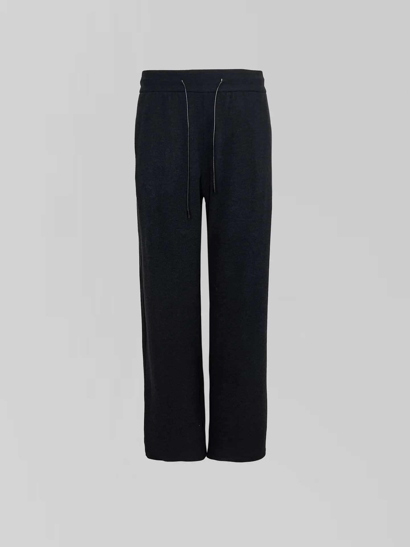 Костюм LJHY 25027 однотонный из лонгслива на молнии и широких штанов