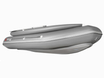 Лодка ПВХ X-River Rocky 395 НДВД + усиленное дно и баллон + Фальшборт, красно-черный/фурнитура черная увеличенный транец