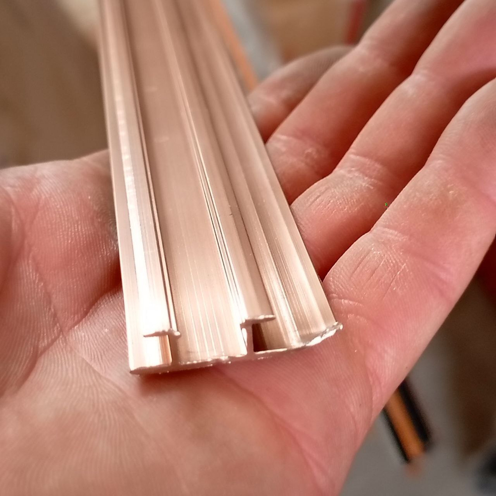 Стыковочный профиль под диодную ленту Бронза