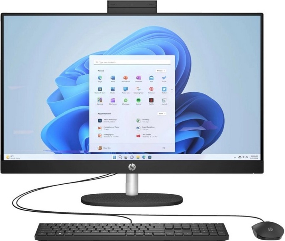 Моноблок HP All-in-One 27-cr0038ci 7Y0F4EA черный