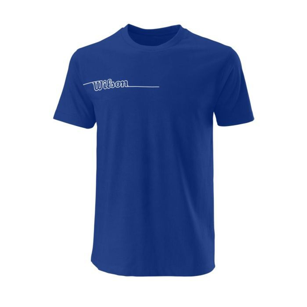 Мужская теннисная футболка Wilson Team II Tech Tee Men - royal