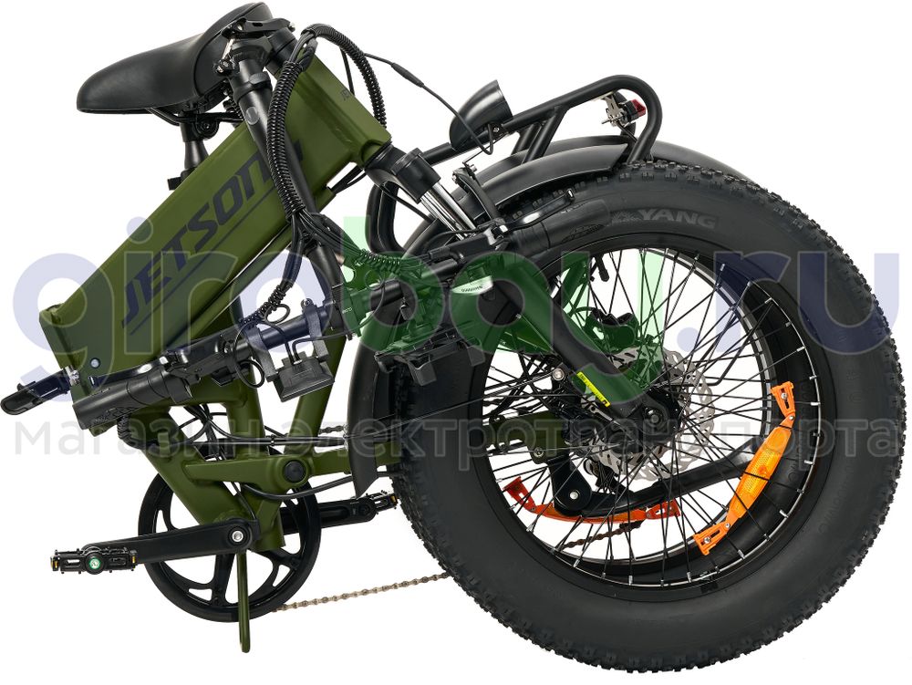 Электровелосипед Jetson GRIZZLY 1200w (48v15ah) - Зелёный фото №10
