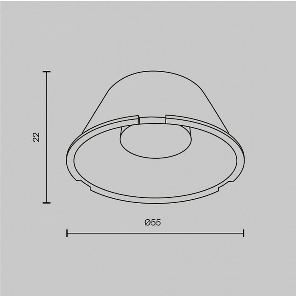 Линза Maytoni Focus Led LensD60-24
