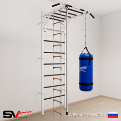 Шведская стенка Sv Sport 5342 (Турник рукоход/Канат/Лестница/Цепь/Мешок 22кг)