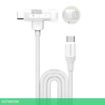 Кабель Momax 1-Link Flow Duo 2-in-1 DL56W 1.5м White