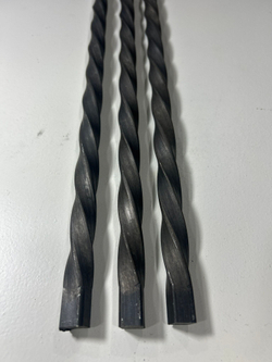 Кованый элемент торсион 1000мм квадрат полнотелый 12х12мм