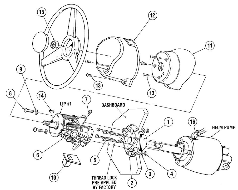 Рулевая машинка Baystar Sport 1,4 Tilt (10248092)