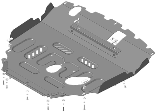Защита стальная 2 мм двигателя и кпп для Chevrolet Captiva, Opel Antara 2011-2015 гг. Motodor.73004