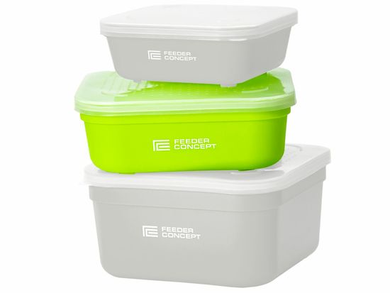 Коробка рыболовная для наживки с крышкой FC FEEDER BAIT BOX р.M