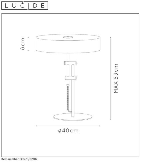 Настольная лампа Lucide Giada 30570/02/02