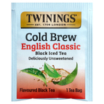 Twinings, Back Iced Tea, холодный чай, классический английский чай, без подсластителей, 20 чайных пакетиков, 40 г (1,41 унции)