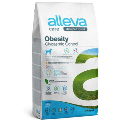 Корм для собак Аллева Кэр Обесити Alleva Care DOG Adult Obesity Glycaemic Control Контроль потребления глюкозы и снижение избыточной массы тела, 2 кг