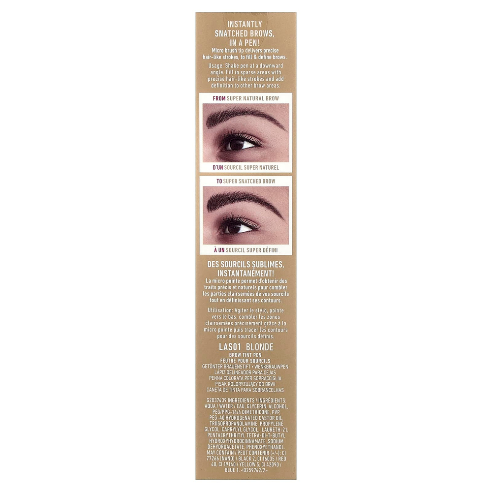 NYX Professional Makeup, Поднимите и бросьте! карандаш для бровей, оттенок 01 блонд, 1 мл (0,03 жидк. унции)