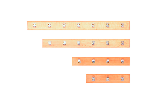 Вешалка прямая 4 крючка (Ольха), арт. ВК-4