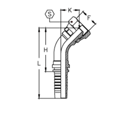 Фитинг DN 38 BSP (Г) 2 (45) TIEFFE