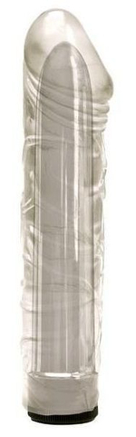 Dream Toys Magician – прозрачный мультискоростной вибратор‑реалистик из CyberSkin, 17 см
