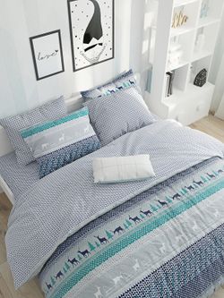 ткань Олени на синем