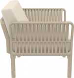 Кресло пластиковое с подушками Siesta Contract Portofino Lounge, бежевый, бежевый