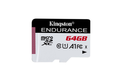 Карта памяти Kingston MicroSD Class 10 Canvas Select High Endurance UHS-I A1 V30 U1 (95 Mb/s), 64GB