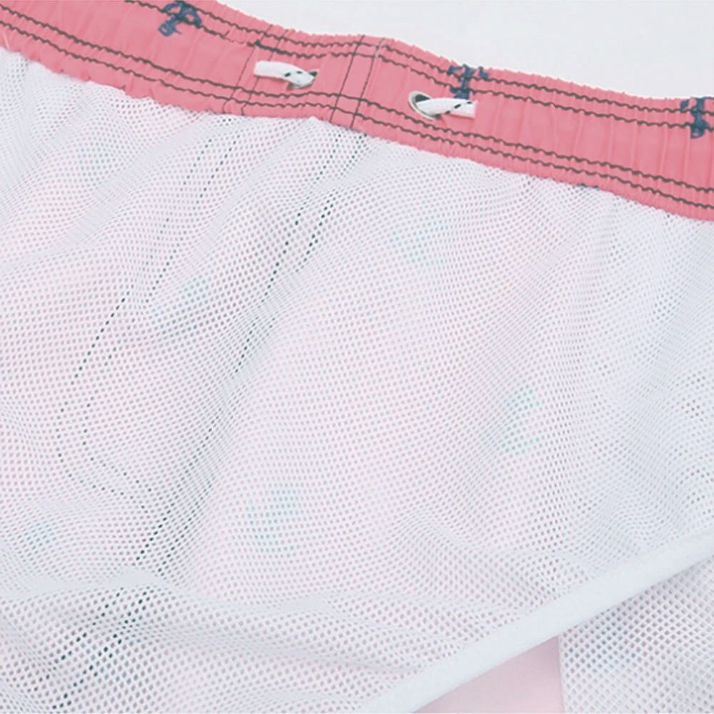 Мужские шорты розовые с принтом Romeo Rossi RR9504-22