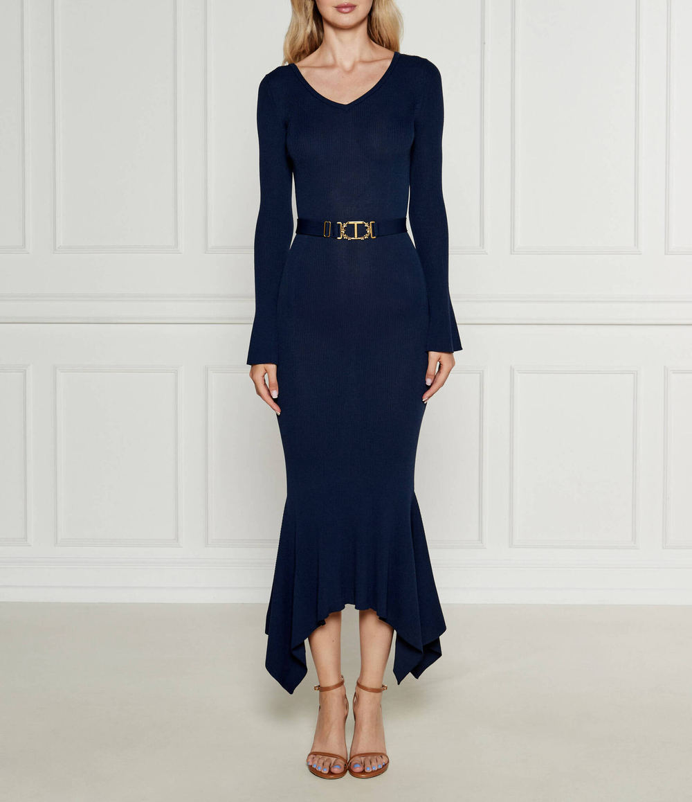 Платье с ремешком MAGLIA TWINSET - темно-синий(242TP3122)