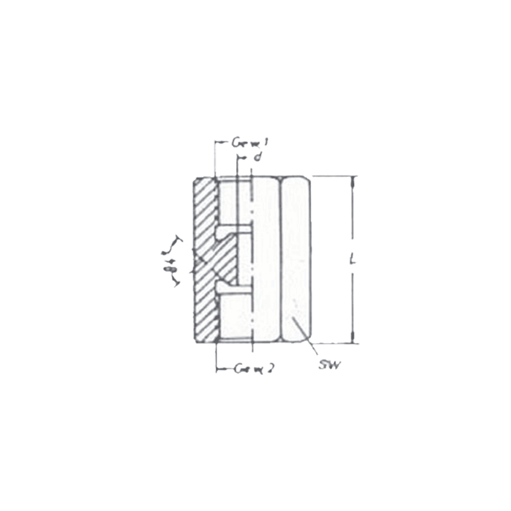 Адаптер для тормозной трубки F-F M12x1 (тип 12)