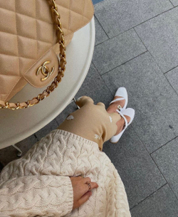 Балетки из натуральной кожи MARY JANE LOUISA / белый