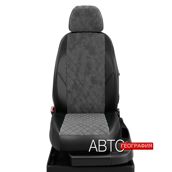 Чехлы на сиденья Kia K5 (2019-наст. время) седан из алькантары "Ромб"