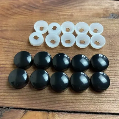 Заглушка , декоративный колпачок на саморез Черный 10 шт.