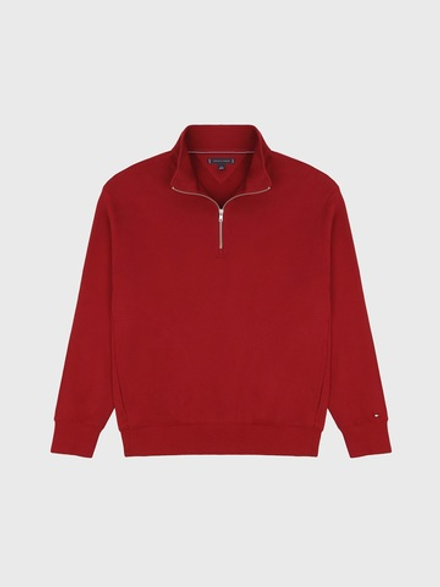 Свитшот на молнии Tommy Hilfiger Classic Quarter- Zip Rouge