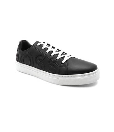 Кожаные кроссовки BOSS Kidswear - черный(J29330)