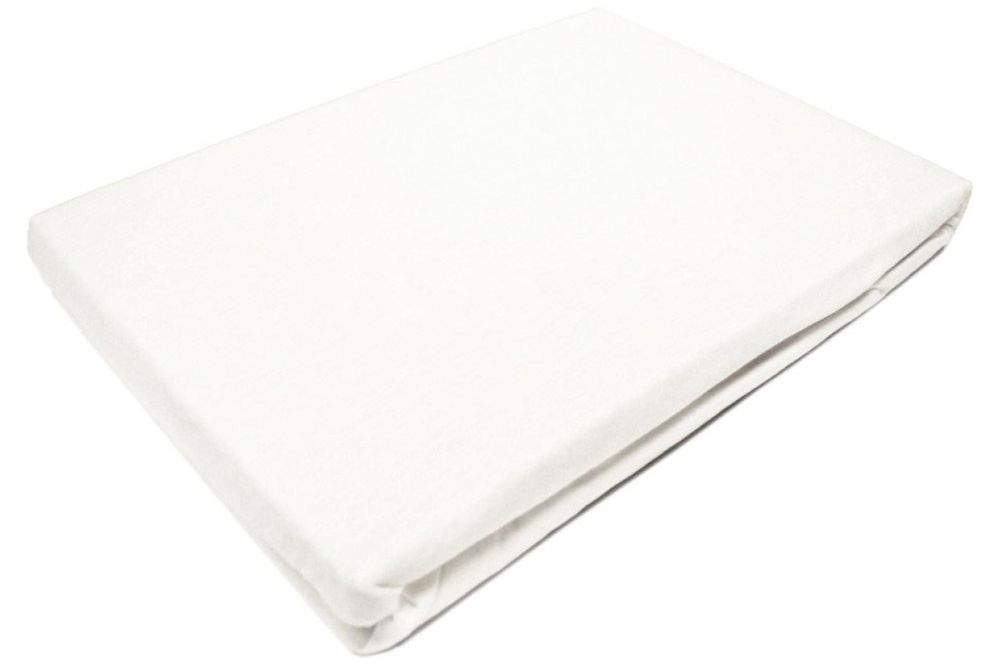 Простынь Nova Сатин 160х200х26 на резинке белая