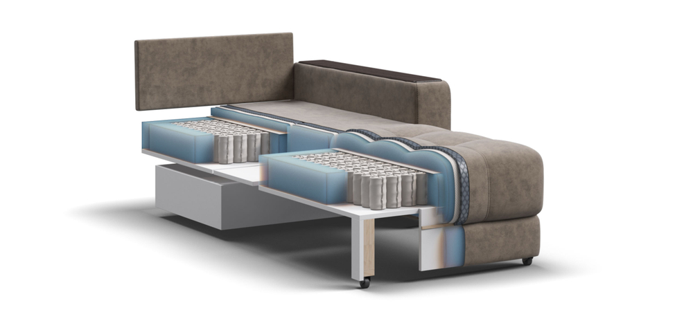 Босс кресло-кровать Велюр Роял тауп