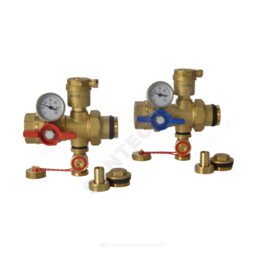Комплект многофункциональных кранов ВР/НР Ду1 1/4" R269T Giacomini R269TY036