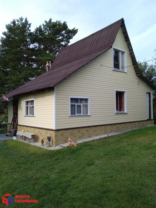 Сайдинг виниловый Альта-Профиль Корабельный брус Аляска Классик Сэнд 3000х205 мм