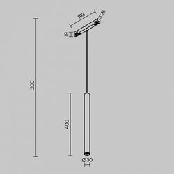 Подвесной светильник Maytoni Focus LED TR226-4-5WTW-M-DSZ-B