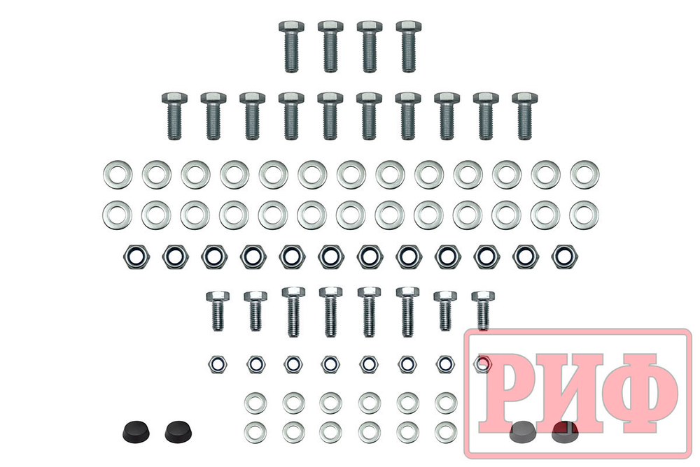 Бампер силовой задний УАЗ Хантер с фонарями, возможностью установки фаркопа, лифт 65 мм РИФ