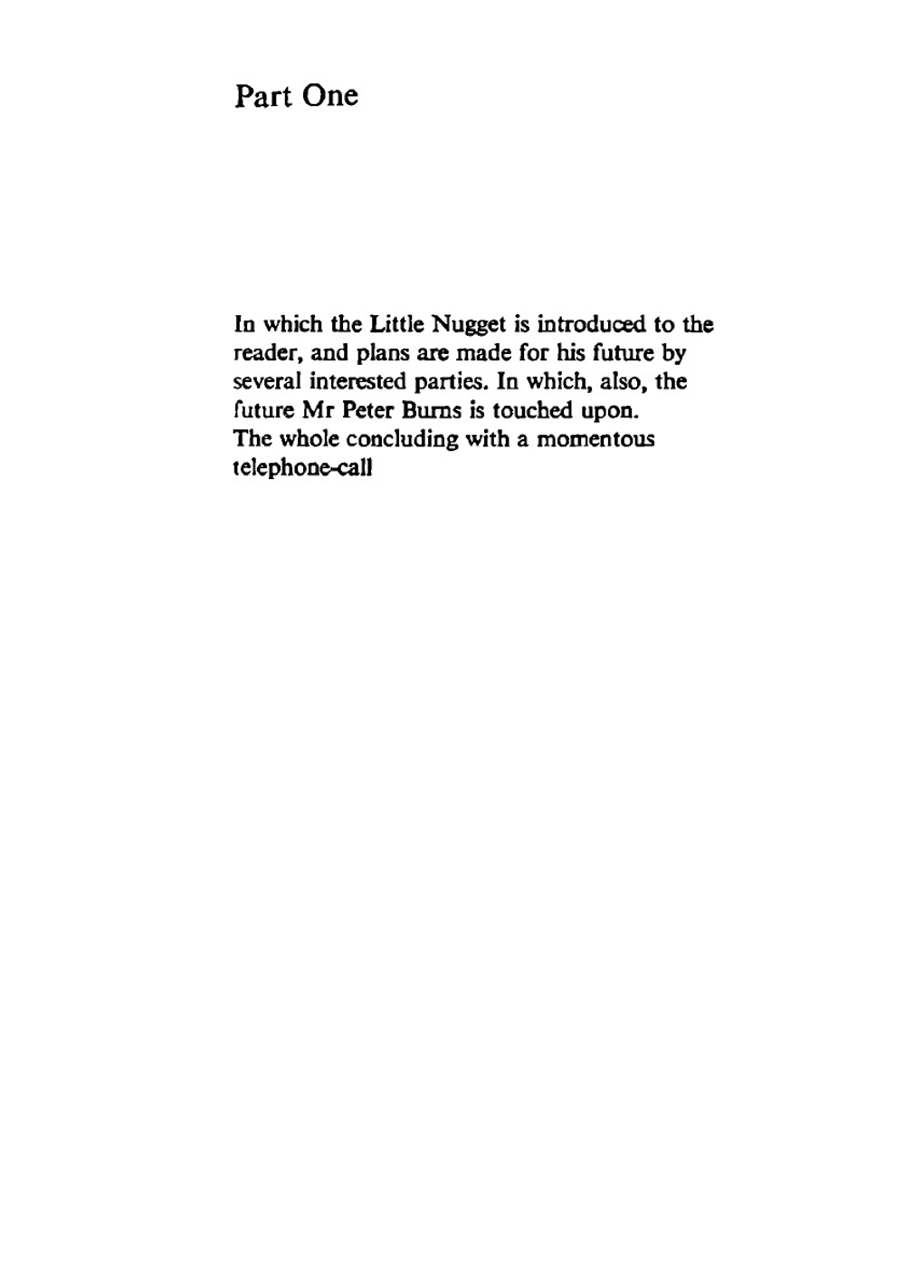 The little nugget | P. G. Wodehouse