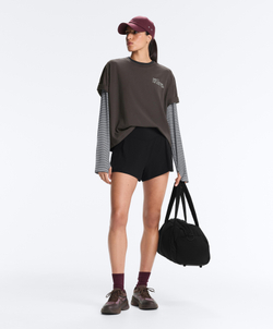 OYSHO Двойные шорты Compressive Pocket 10 см, черный